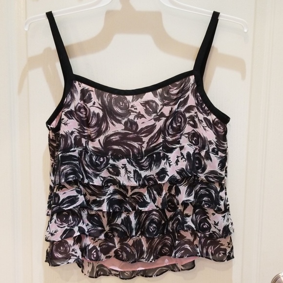 Loft Floral Ruffled Top - Picture 4 of 5